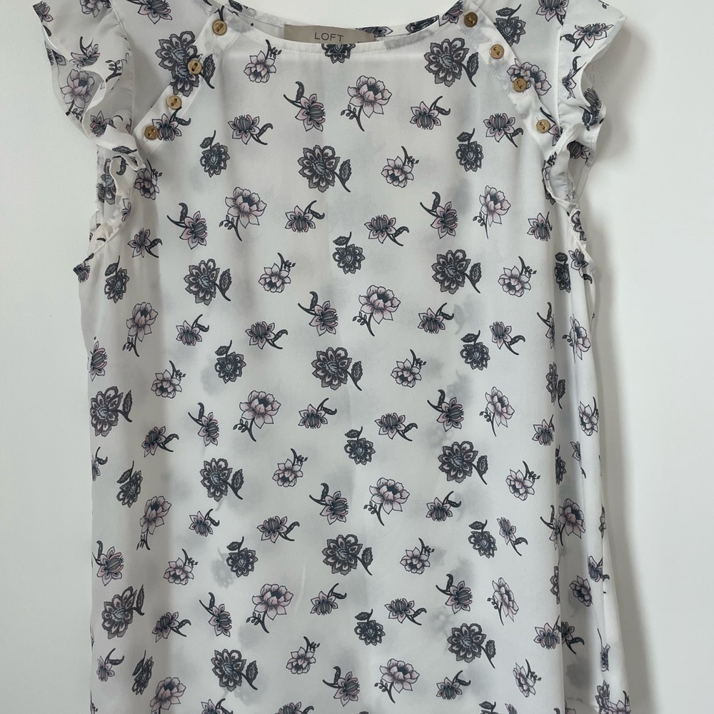 Loft floral blouse